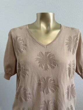 UJA Paris Beige Knit Top 3